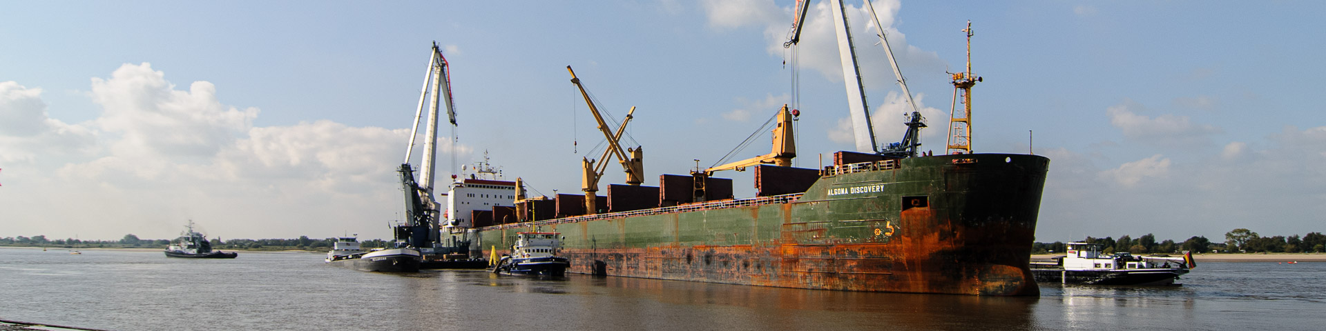 Auf Grund gelaufen Algoma Discovery Weser Harriersand